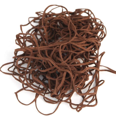 Brown Faux Suede Trim Cord 3mm 15 yards